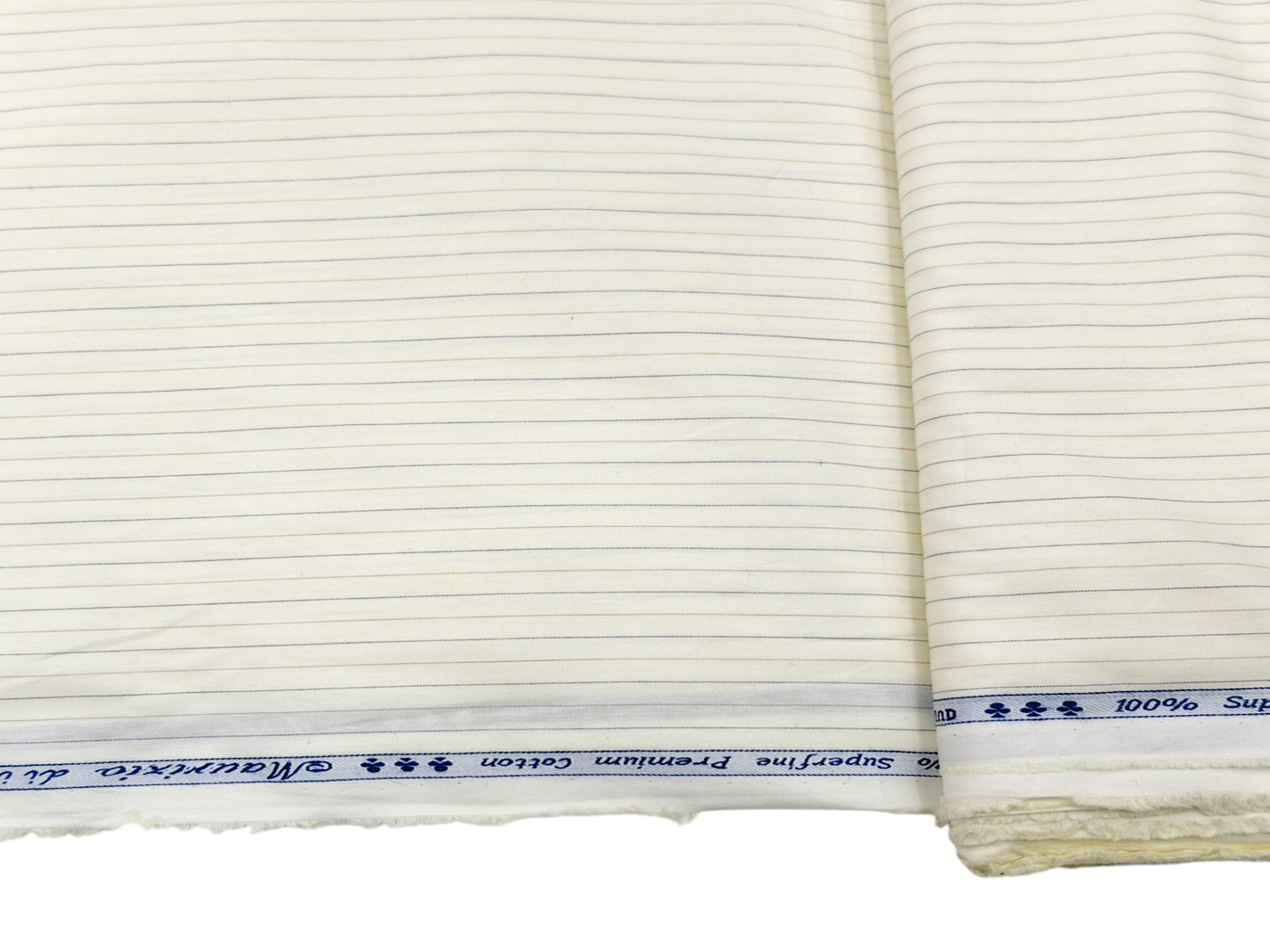 Arvind 100% Superfine Premium Cotton Shirting Fabric (Yellow, Striped)