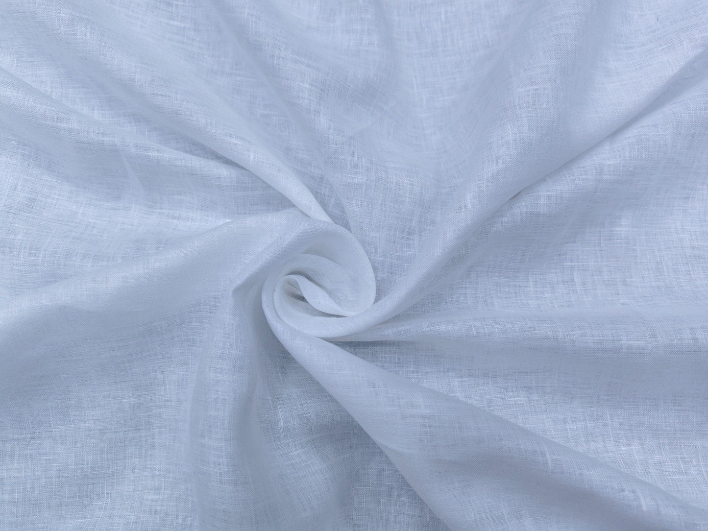 100% Pure Linen 100 LEA Shirting Fabric (White, Plain )