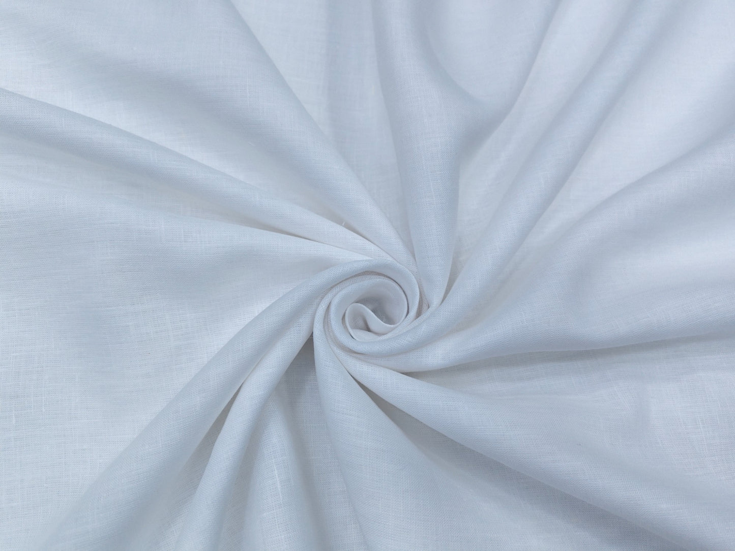 100% Pure European Linen 60 Lea Shirting Fabric (White, Plain )