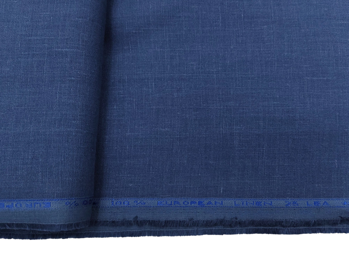 100% Pure European Linen 25 LEA Suiting Fabric (Pastel Blue, Plain )