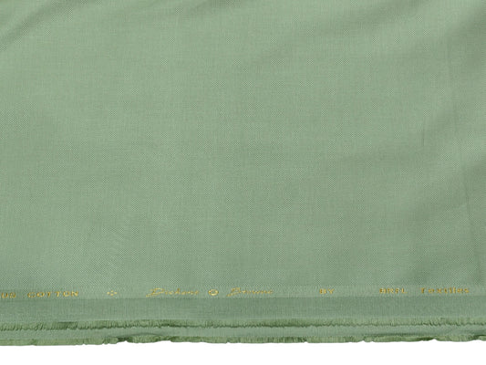 Dickens & Browne 100% Cotton Stretch Suiting Fabric (Pista Green, Textured)