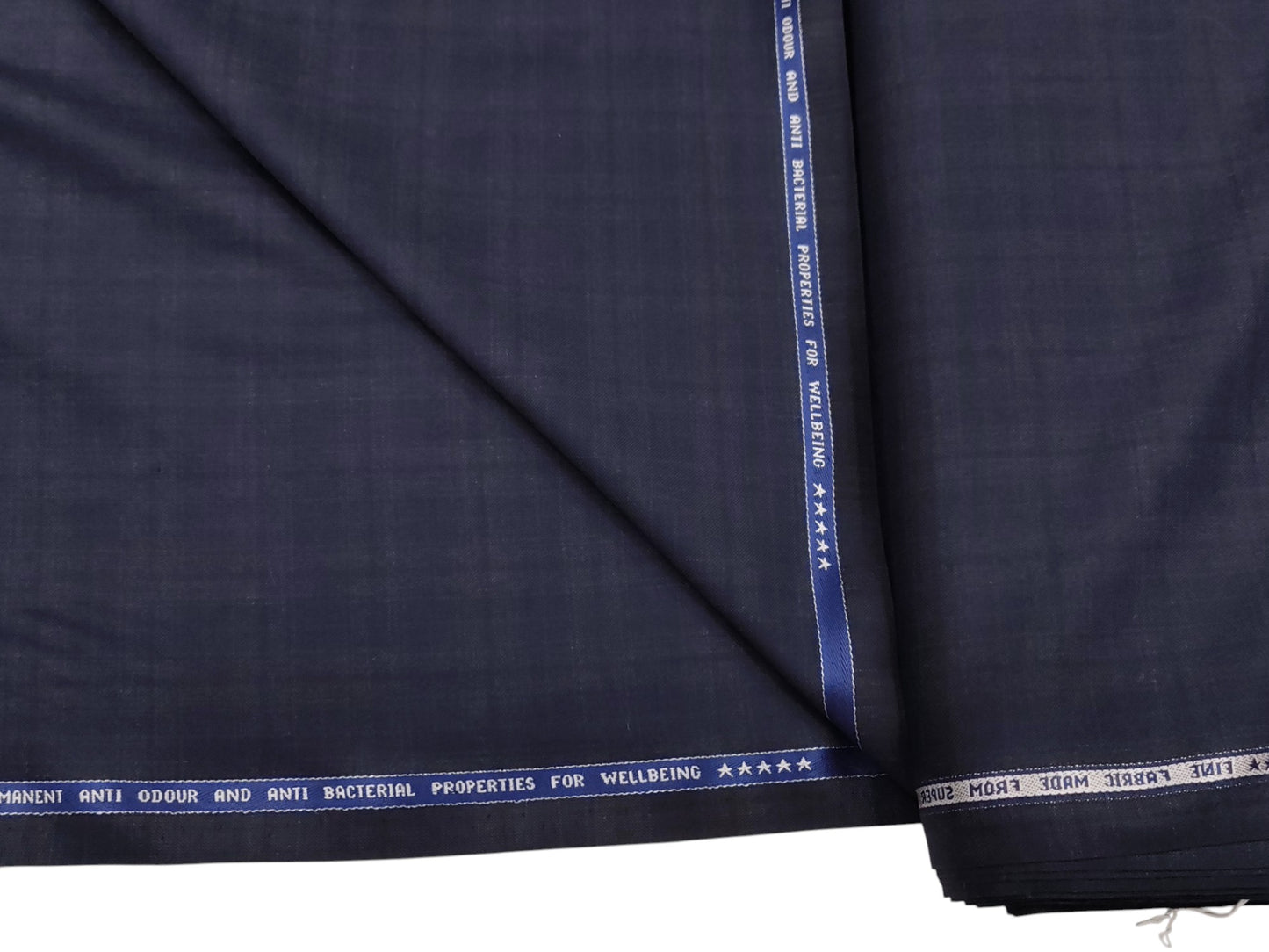 Raymond Lexican Super 130's Premium Suiting Fabric (Navy Blue, Checks)
