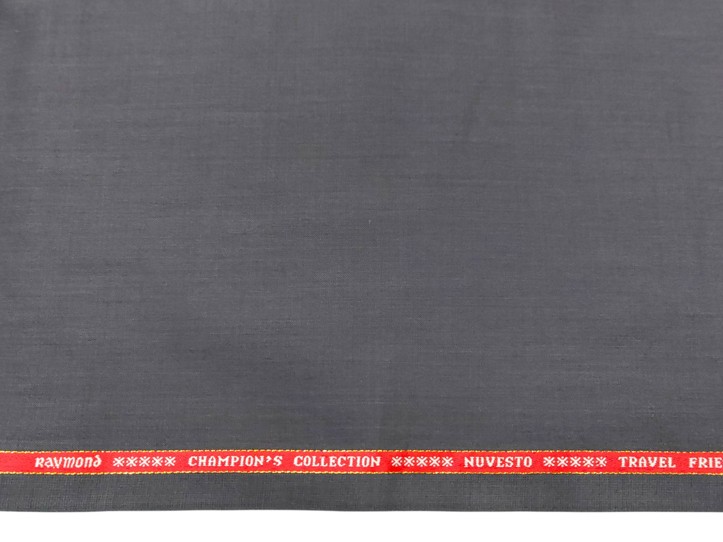 Raymond Nuvesto Super 100's Suiting Fabric (Grey, Plain Weave)
