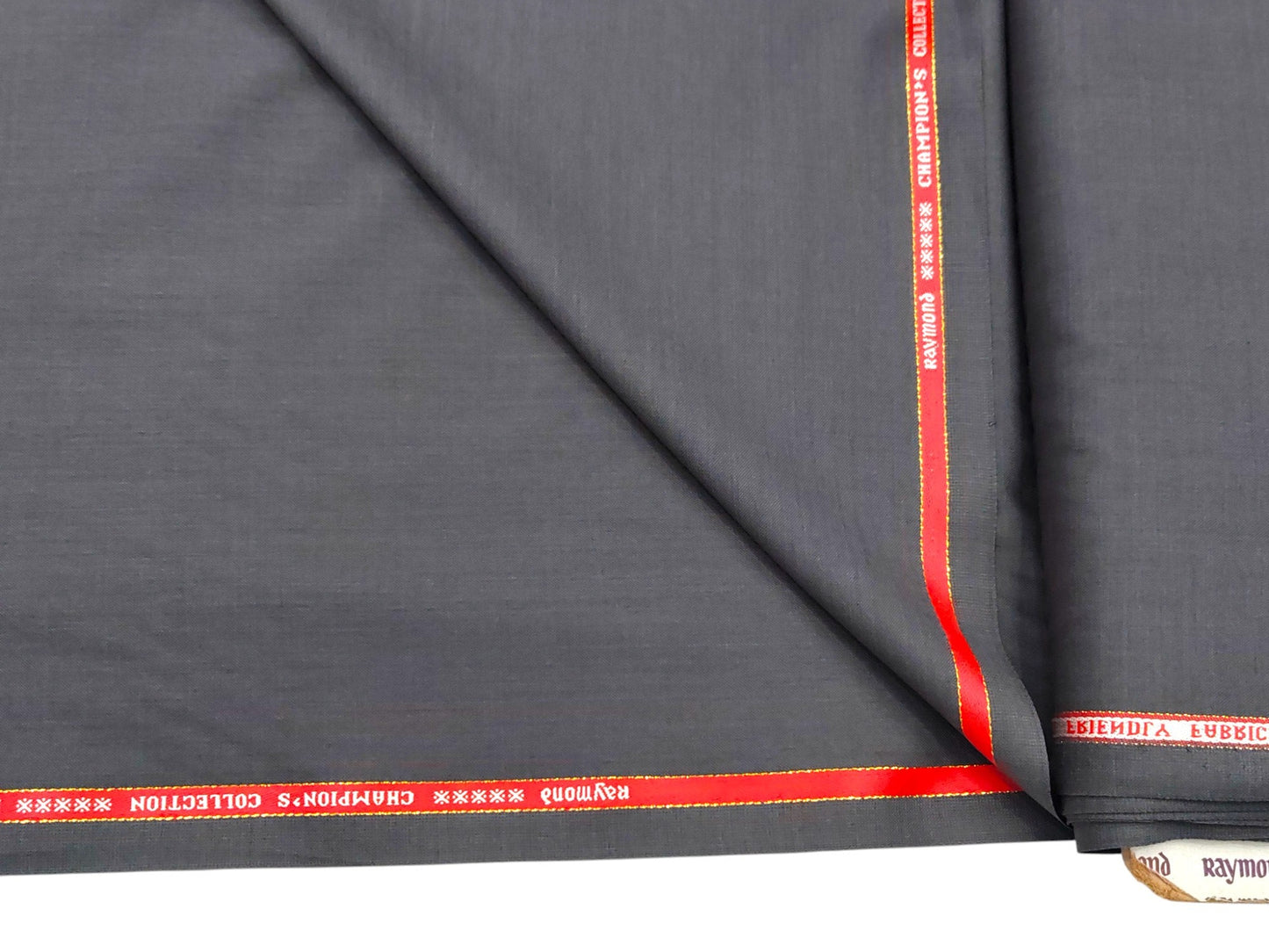 Raymond Nuvesto Super 100's Suiting Fabric (Grey, Plain Weave)