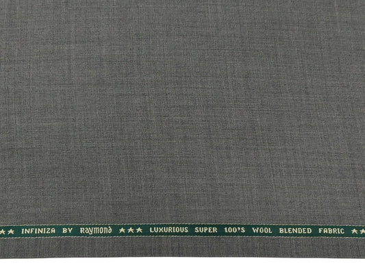 Raymond Infiniza 50% Wool Super 100's Suiting Fabric (Pista Green, Plain Weave)