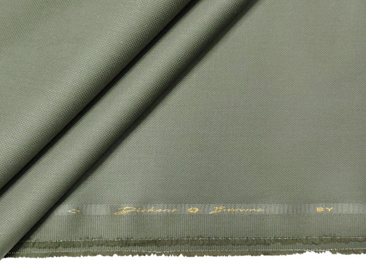 Dickens & Browne 100% Cotton Stretch Suiting Fabric (Pastel Green, Textured)