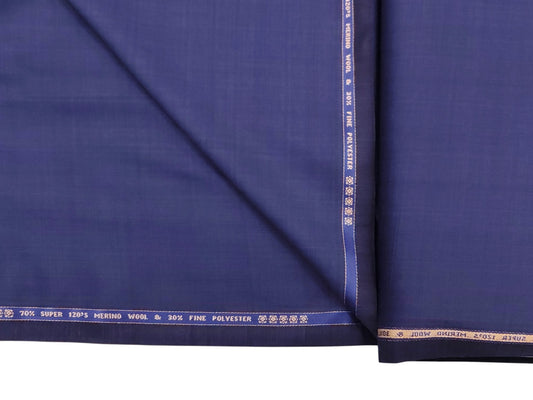 Raymond Luxolite 70% Wool Super 120's Suiting Fabric (Blue, Checks)