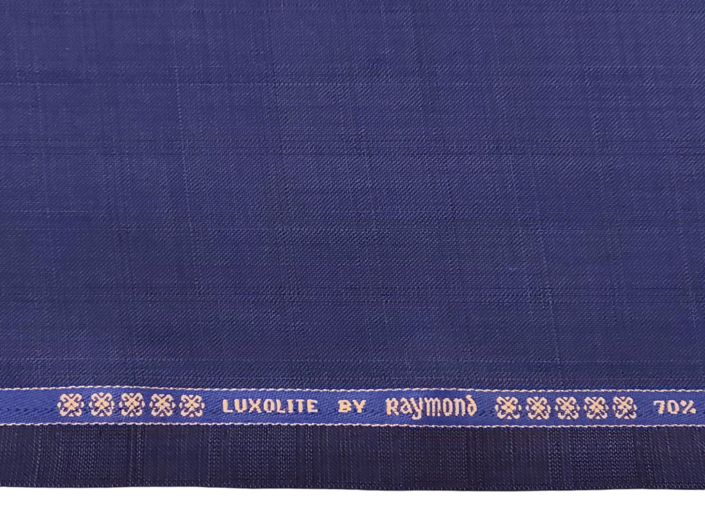 Raymond Luxolite 70% Wool Super 120's Suiting Fabric (Blue, Checks)