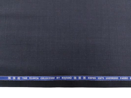 Raymond The Elanza Collection 70% Wool Super 120's Suiting Fabric (Blueish Grey, Self Design)