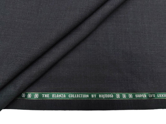 Raymond The Elanza Collection 70% Wool Super 120's Suiting Fabric (Charcoal Grey, Self Design)