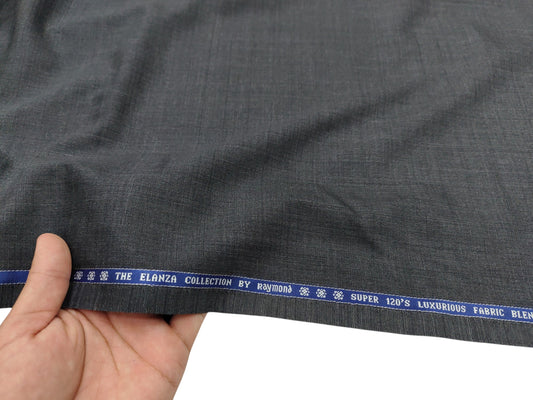 Raymond The Elanza Collection 70% Wool Super 120's Suiting Fabric (Gray, Self Design)