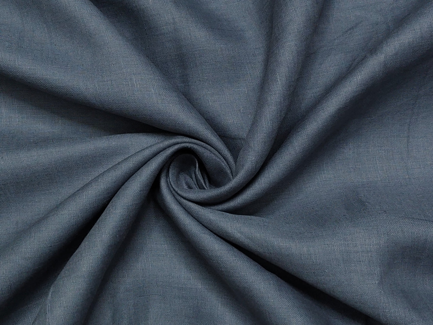 Arvind 100% Linen 60 Lea Shirting Fabric (Greyish Blue, Plain)