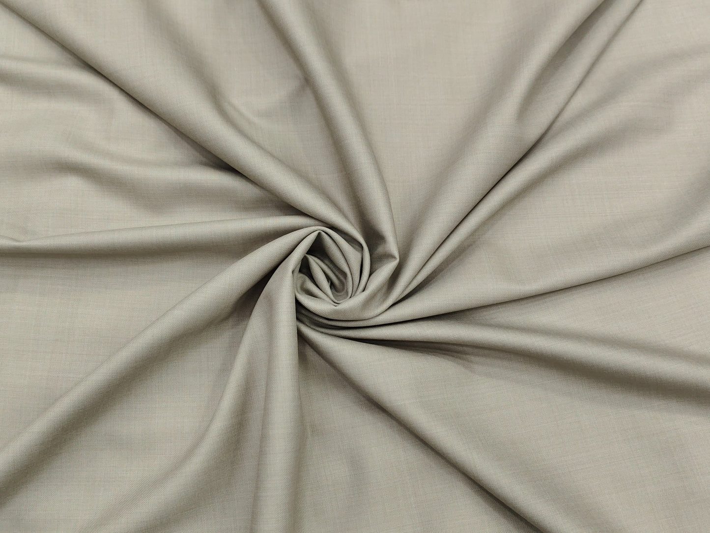 Cavalero Italy 60% Wool Super 130s Extrafine Australian Merino Wool Blend Suiting Fabric (Stone Beige, Plain Weave)