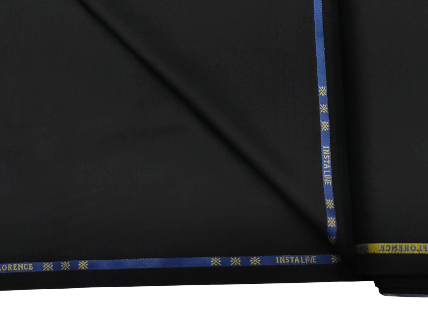 Cavalero Italy 60% Wool Super 130s Extrafine Australian Merino Wool Blend Suiting Fabric (Black, Plain Weave)