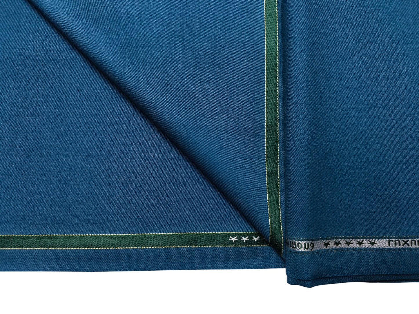 Raymond Styleford 70% Wool Super 130s Suiting Fabric (Teal Blue, Plain Weave)