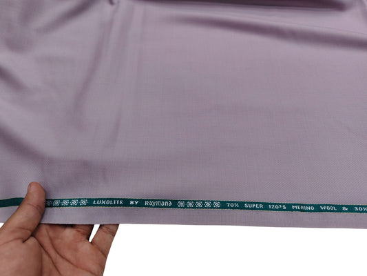Raymond Luxolite 70% Wool Super 120s Suiting Fabric (Soft Lavender, Patterned)