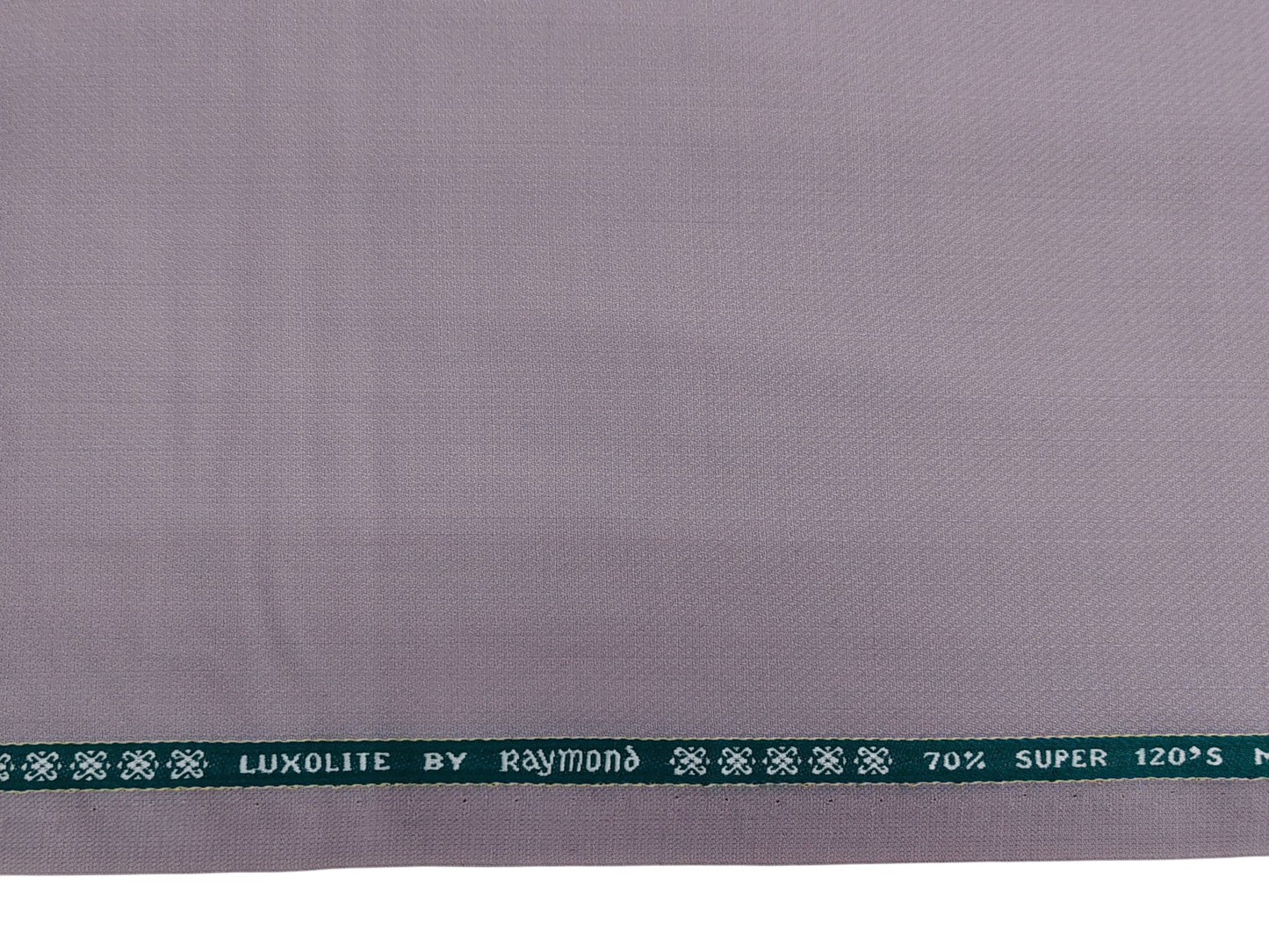 Raymond Luxolite 70% Wool Super 120s Suiting Fabric (Soft Lavender, Patterned)
