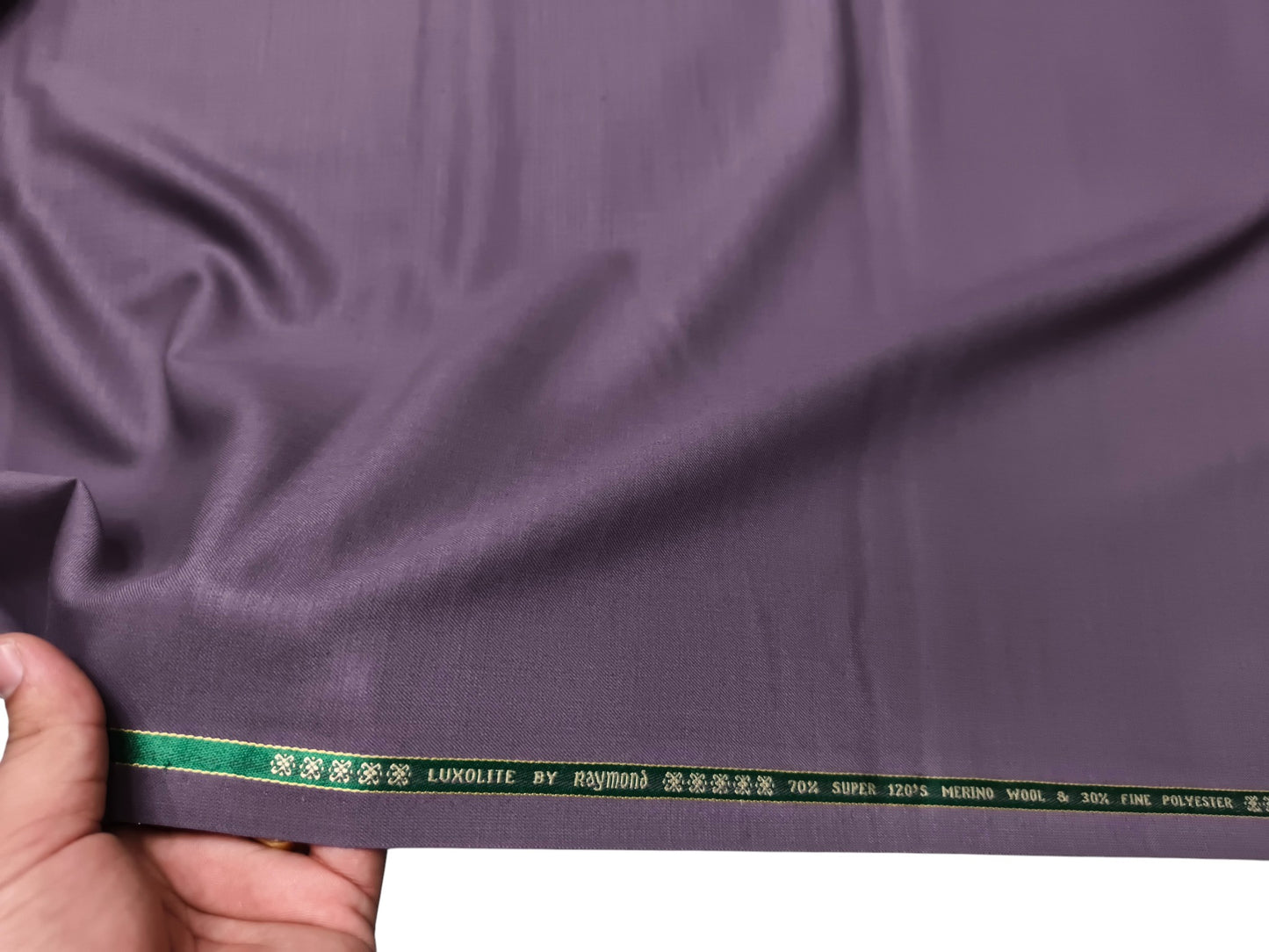 Raymond Luxolite 70% Wool Super 120s Suiting Fabric (Lavender, Plain Weave)