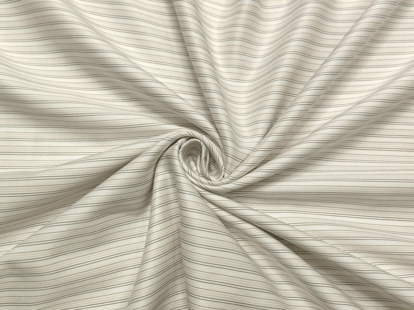 Vercelli Italy 2/120s Finest Supima Cotton Shirting Fabric (White And Brown, Stripes)