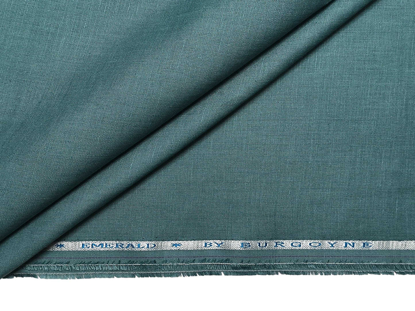 Burgoyne Emerald The Original Irish Heritage Linen Shirting Fabric (Ocean Mist, Plain)
