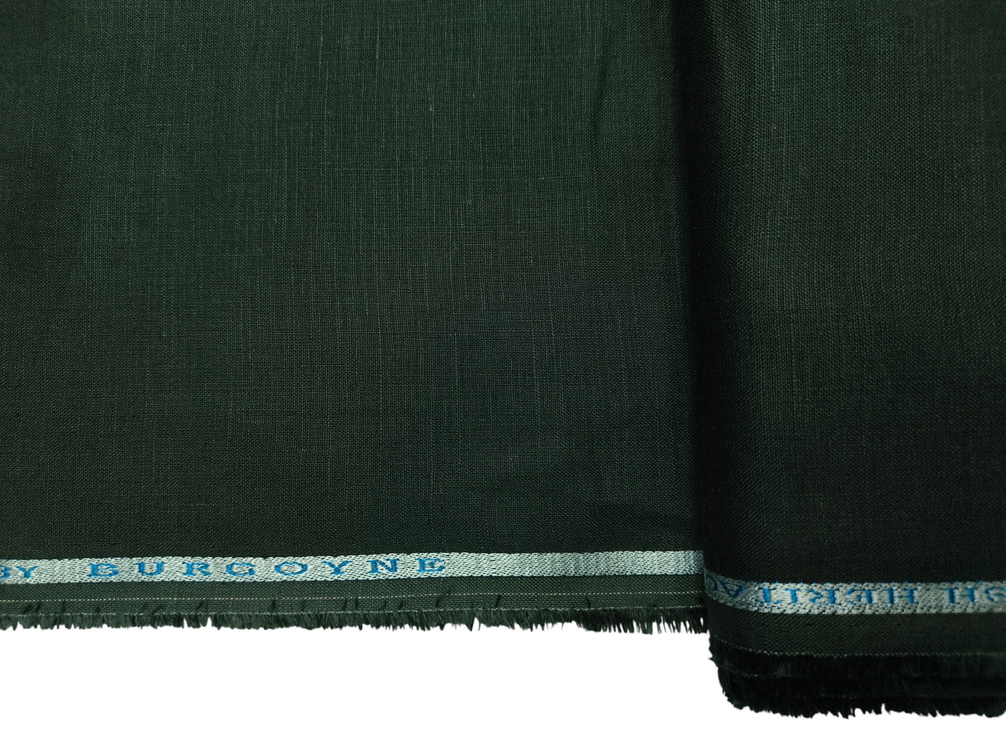 Burgoyne Emerald The Original Irish Heritage Linen Shirting Fabric (Bottle Green, Plain)