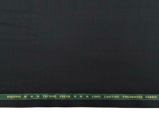 Raymond Techno Fresh Super 70s Merino Wool Blended Suiting Fabric (Greyish Green, Patterned)