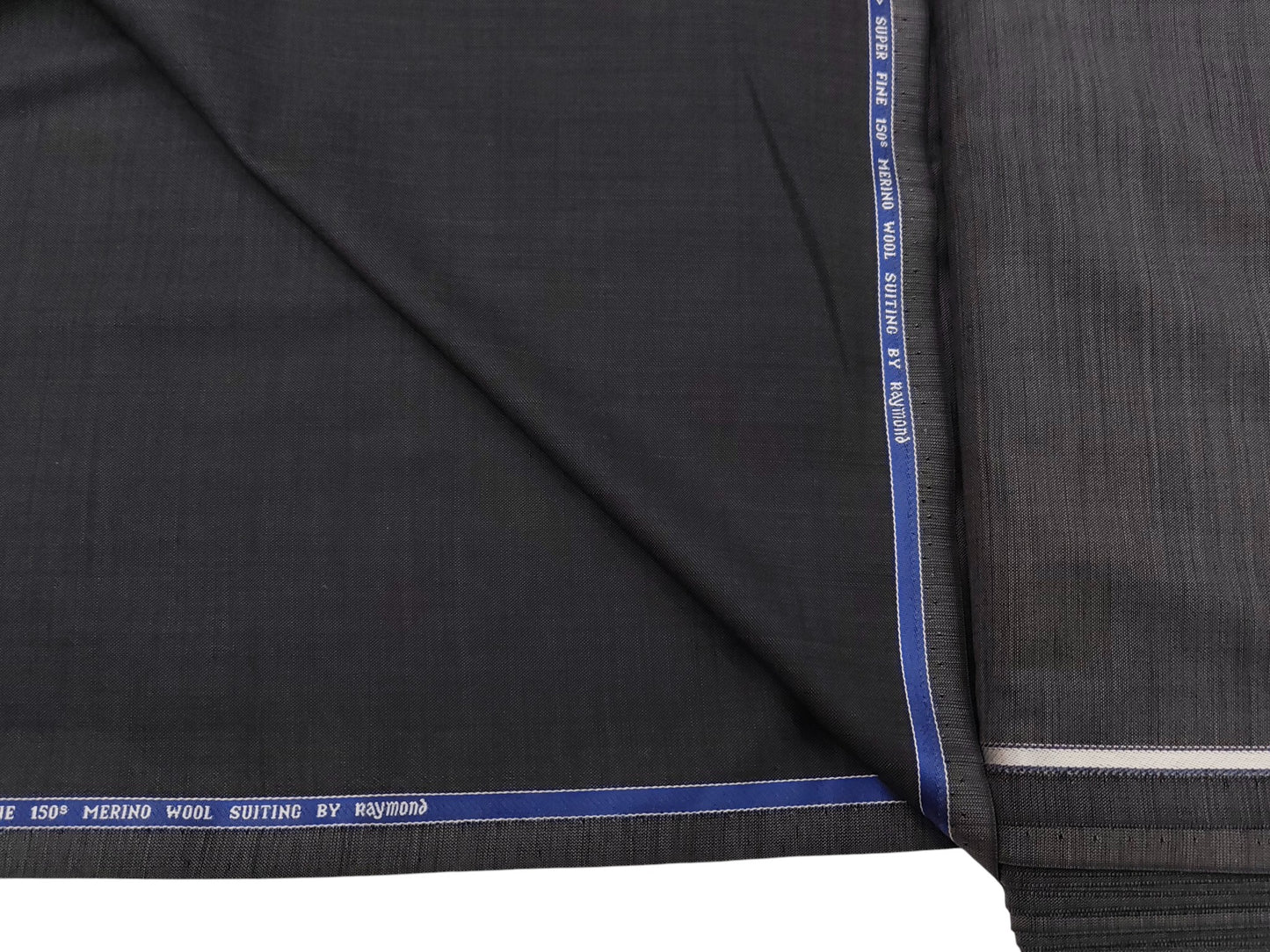 Raymond Esparanto 100% Wool Super 150s Suiting Fabric (Dark Grey, Self pattern)