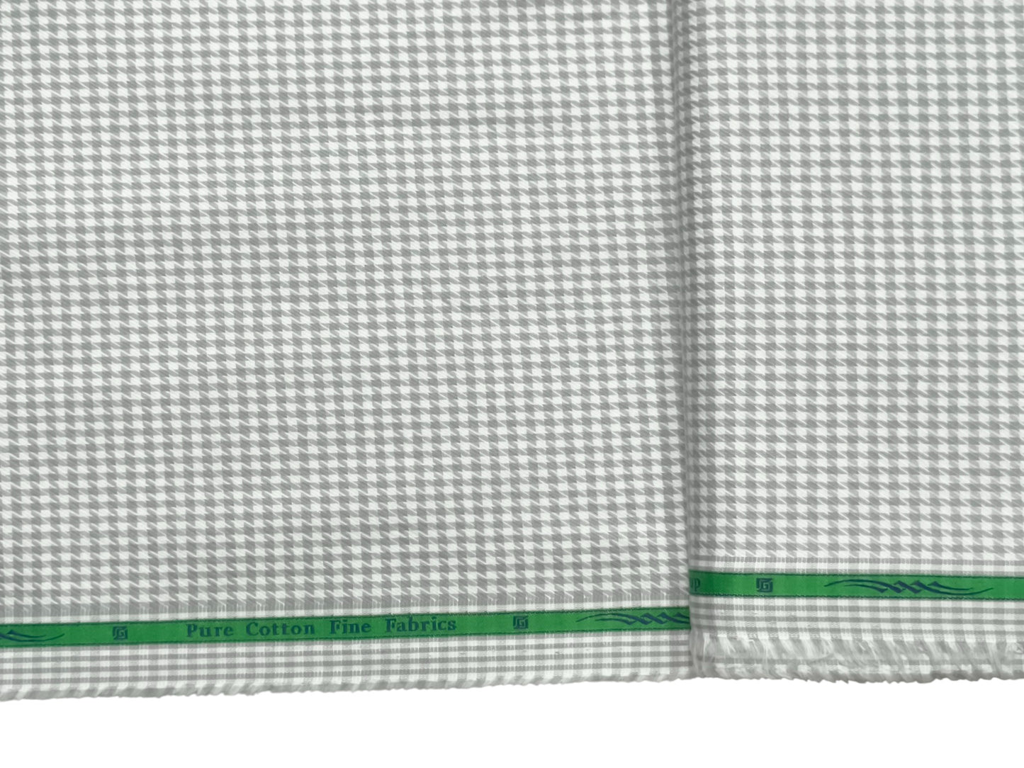 Grasim by Aditya Birla Group 100% Pure Cotton Shirting Fabric (Grey, Patterned Checks)