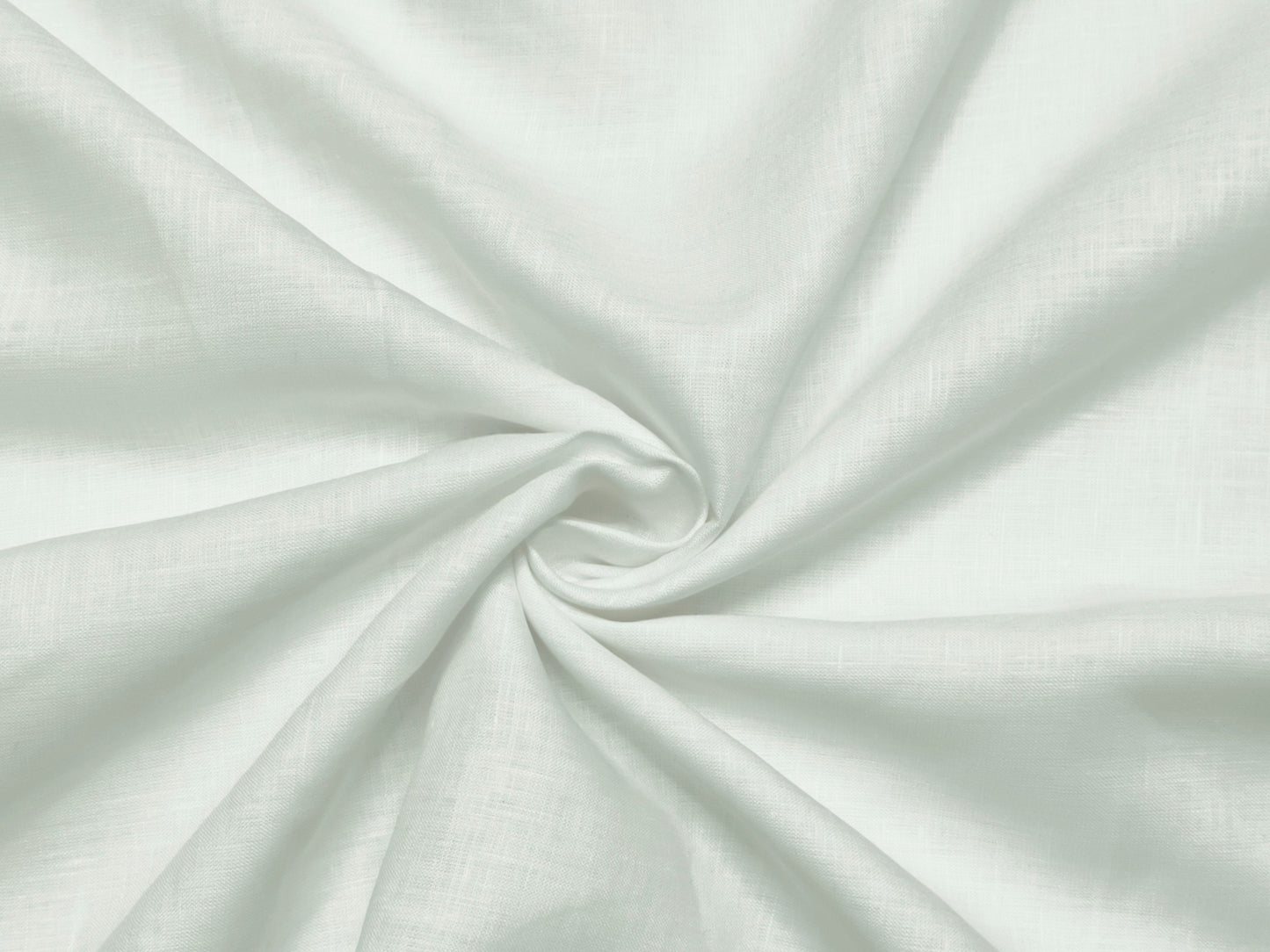 100% Pure European Linen 60 LEA Shirting Fabric (Classic White, Plain Weave)