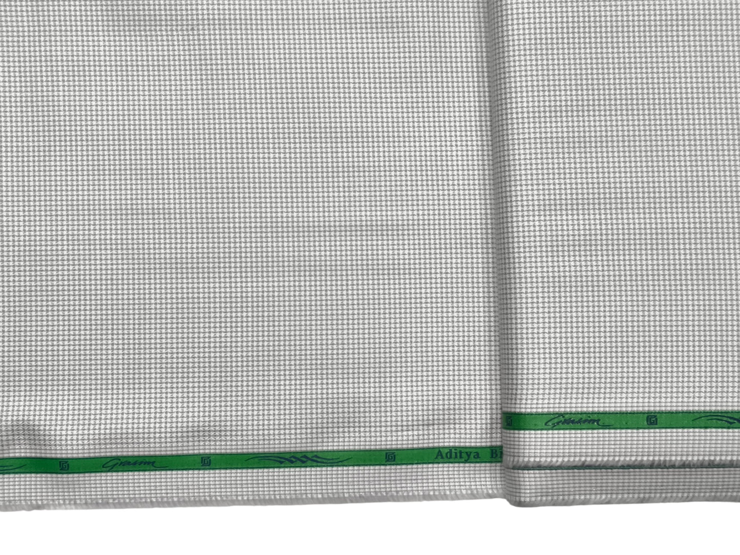 Grasim by Aditya Birla Group 100% Pure Cotton Shirting Fabric (Light Grey, Patterned)