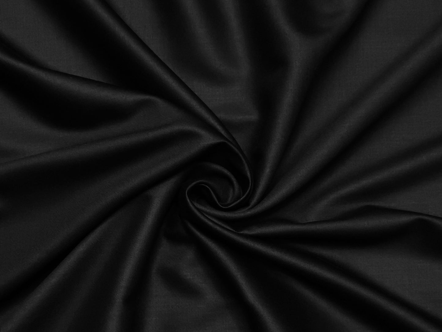 Augustus TR Blend Premium Suiting Fabric (Black, Plain Weave)