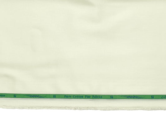 Grasim by Aditya Birla Group 100% Pure Cotton Premium Shirting Fabric (Cream, Plain)