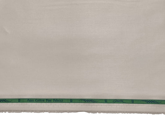 Grasim by Aditya Birla Group 100% Pure Cotton Premium Shirting Fabric (Beige Plain)