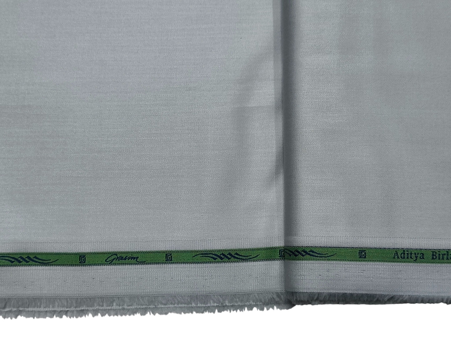 Grasim by Aditya Birla Group 100% Pure Cotton Premium Shirting Fabric (Light Grey, Plain)
