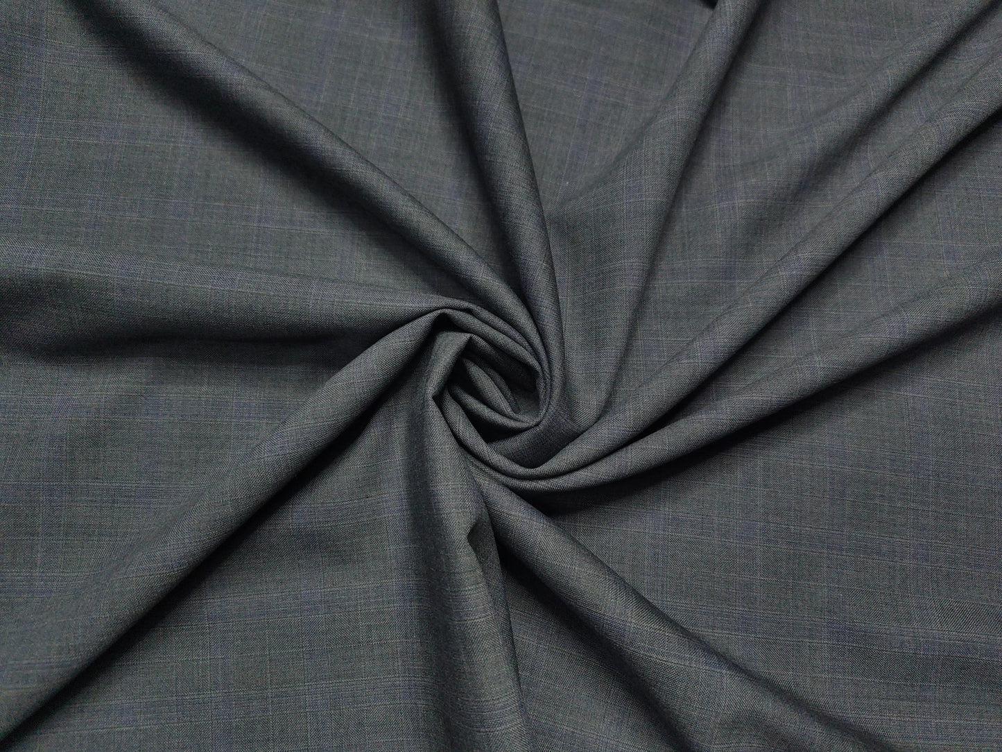 Georgia Gullini Italy Super 160s Merino Wool Blend Suiting Fabric (Grey, Checks)