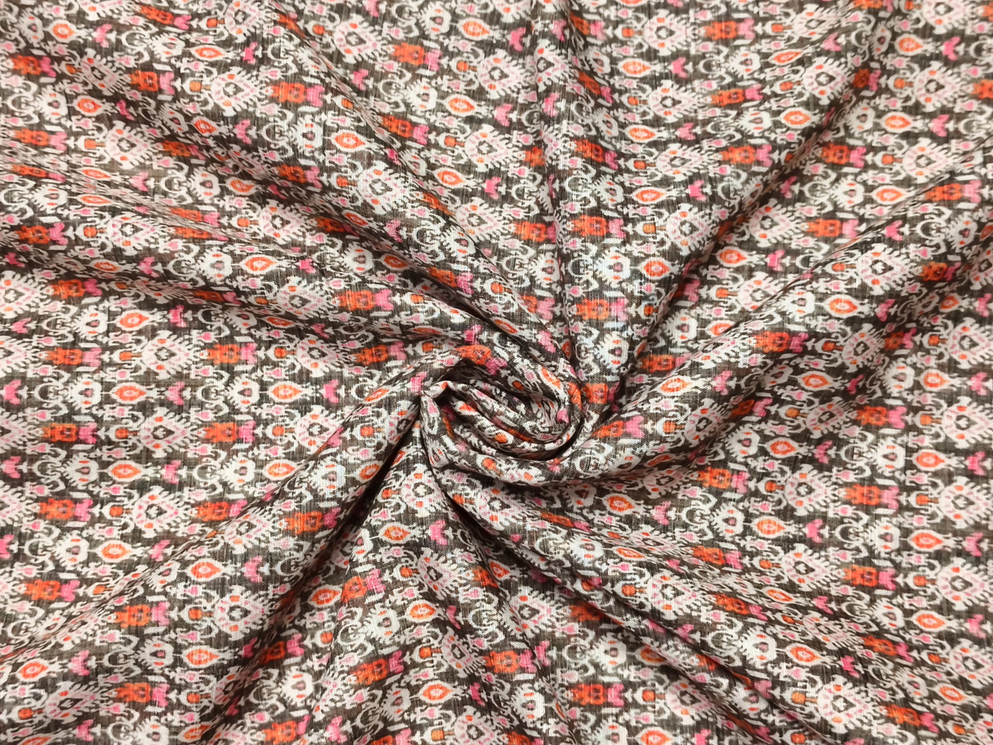 Raymond Cotton Linen Blended Shirting Fabric (Multicolour, Printed)