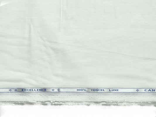 Bombay Rayon 100% Tencel Premium Shirting Fabric (White, Plain)