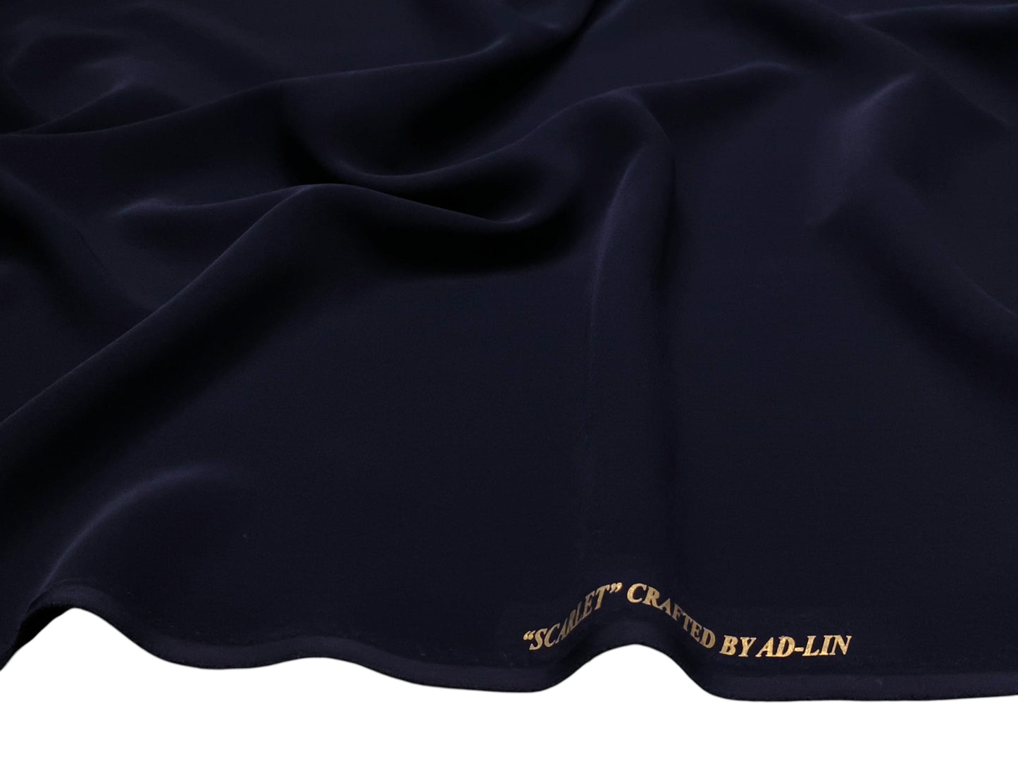 AD-LIN Imported Lachka Premium Suiting Fabric (Navy Blue, Plain)