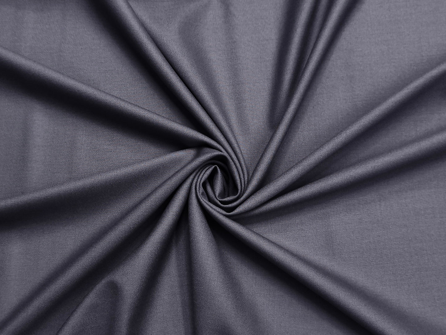 Raymond Sapphire Merino Wool Blended Suiting Fabric (Steel Grey, Plain)