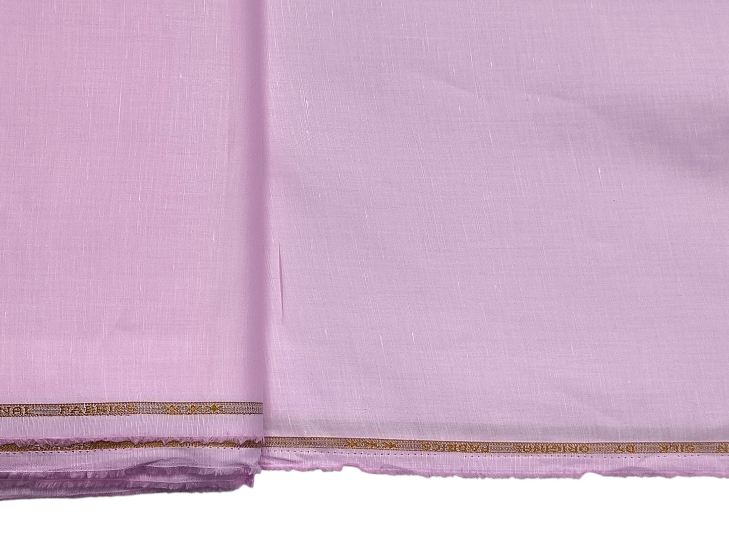 Premium Linen Silk Shirting Fabric (Pink, Plain)