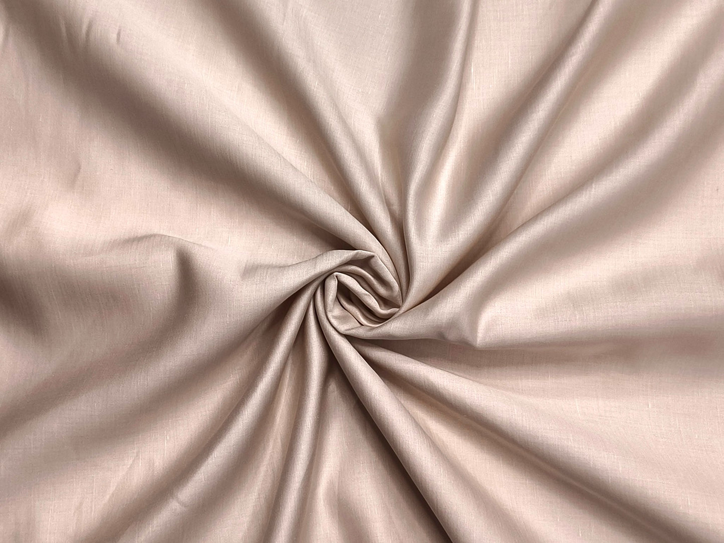 Premium Linen Silk Shirting Fabric (Beige, Plain)