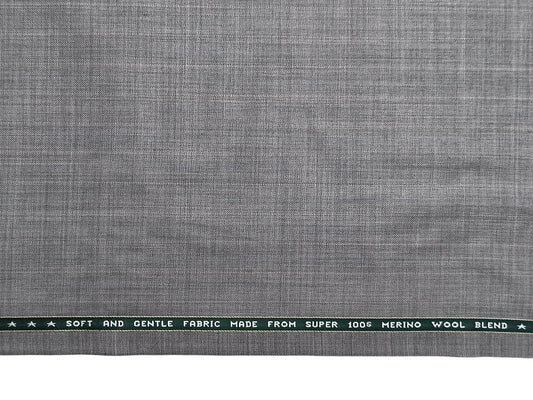 Raymond Supernouva Super 100s Premium Suiting Fabric (Light Grey, Self Design)