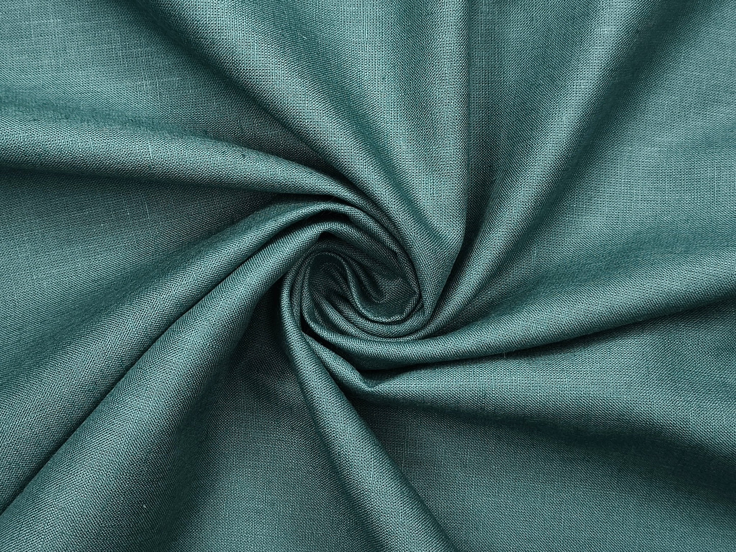Premium Linen Lyocell Blended Shirting Fabric (Sea Green, Plain)