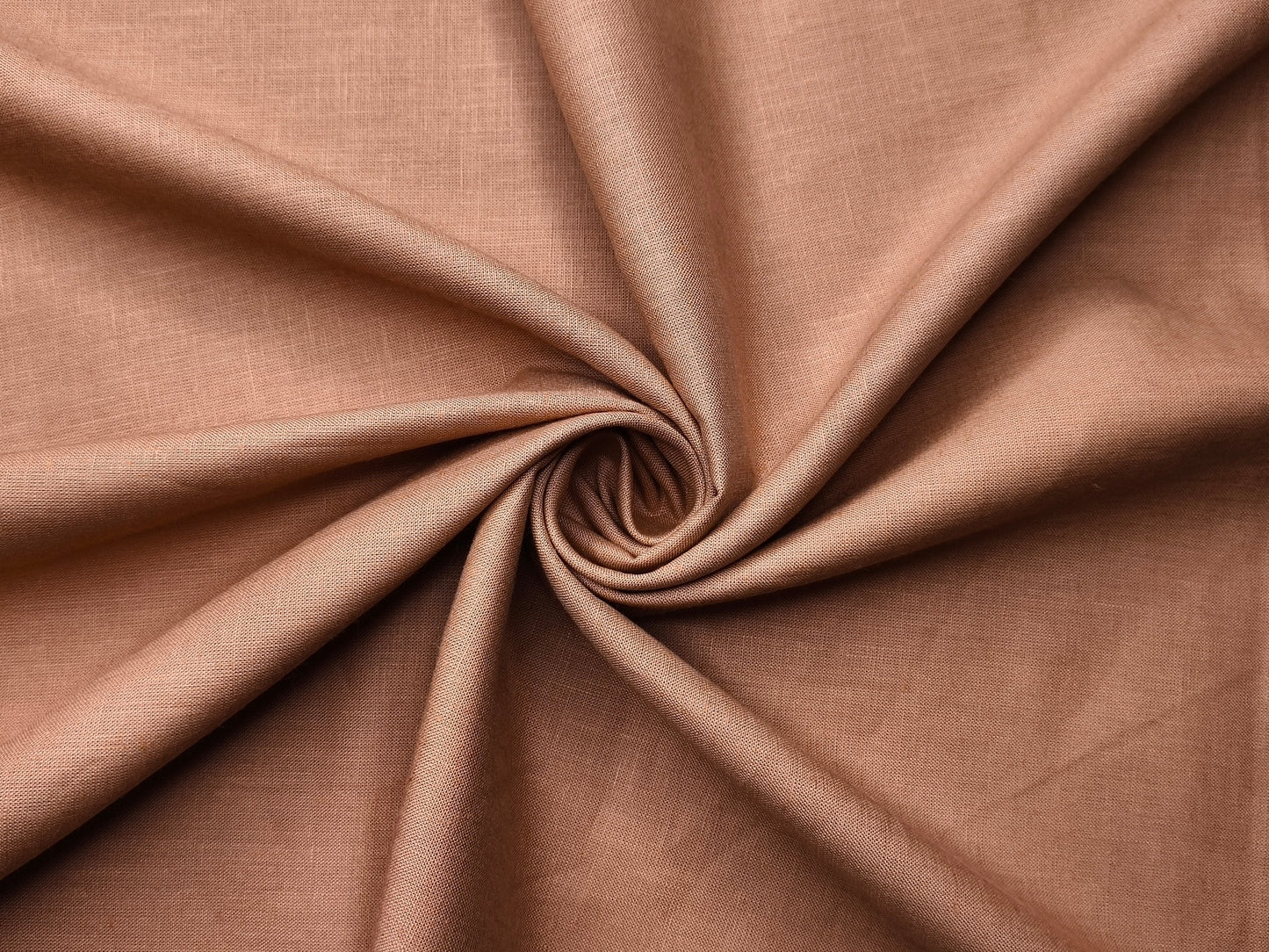 Premium Linen Lyocell Blended Shirting Fabric (Pastel Peach, Plain)