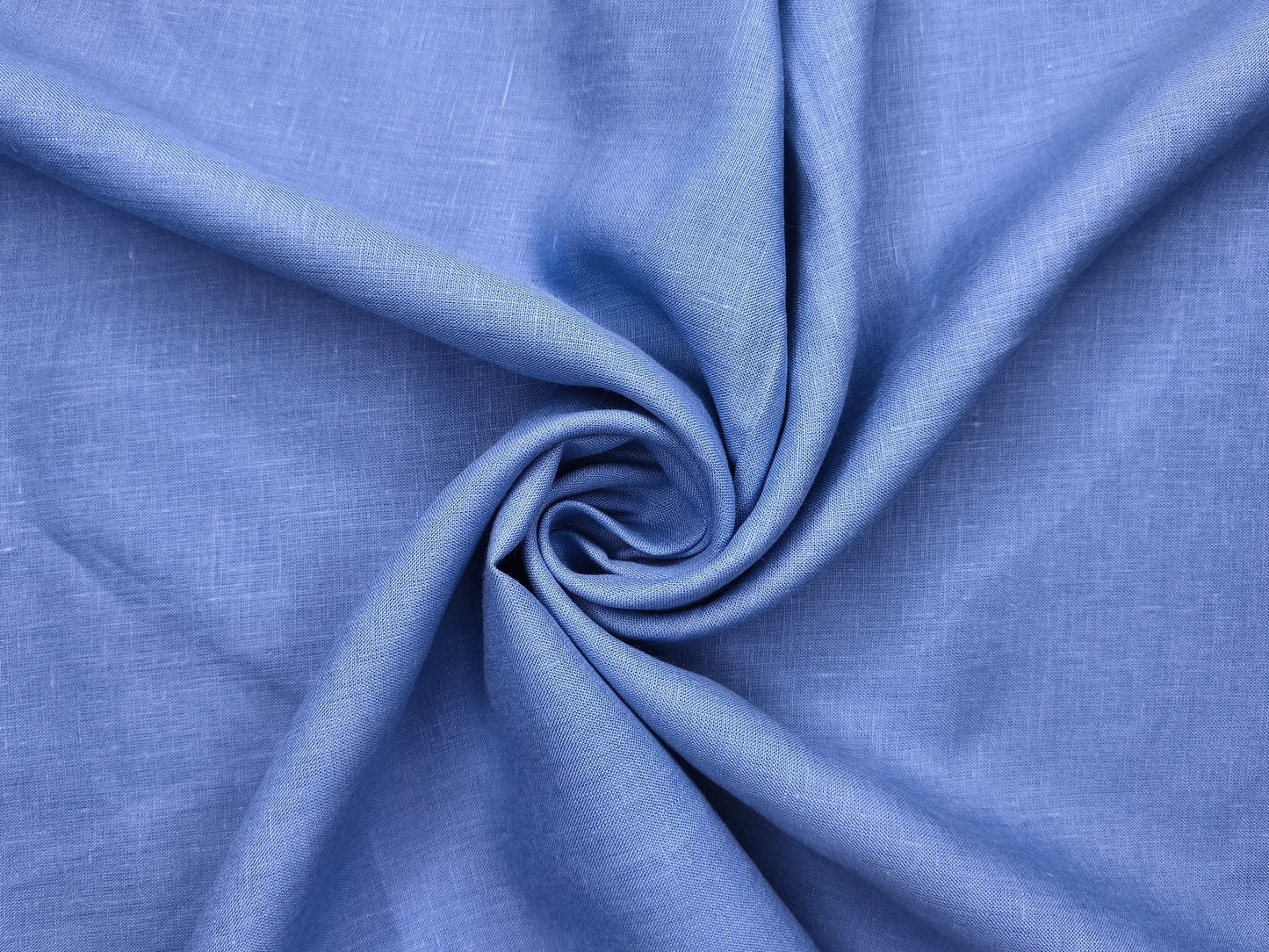 100% Pure Linen 60 LEA Shirting Fabric (Classic Blue, Plain)