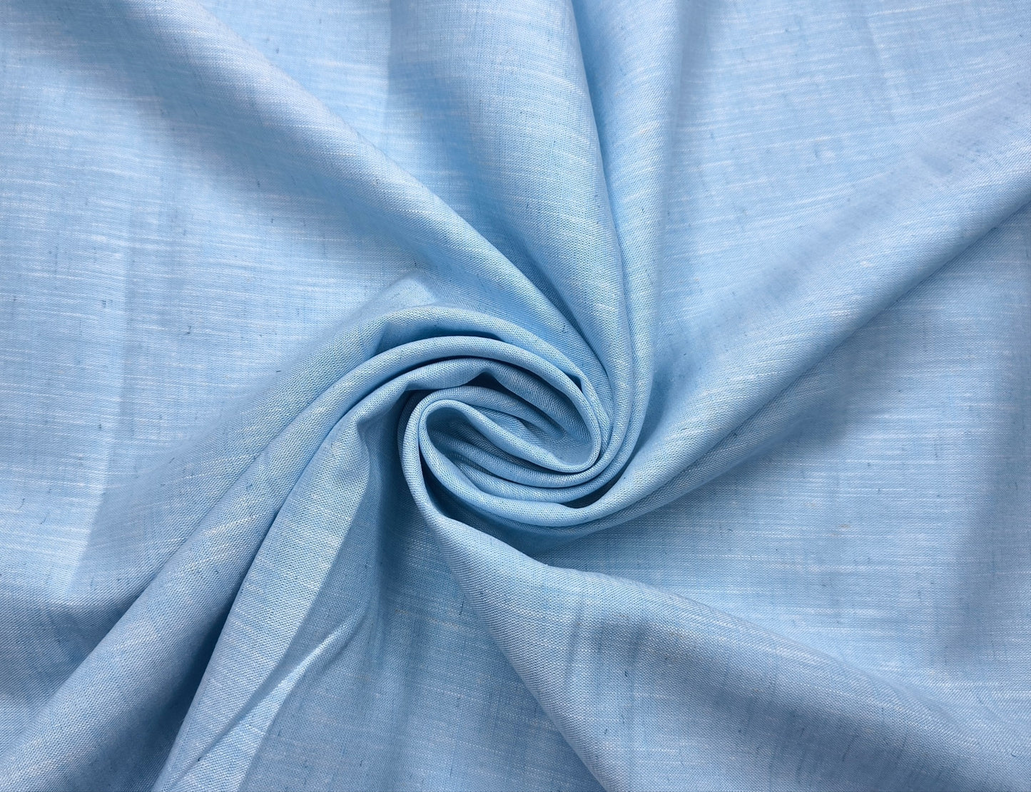 Bombay Rayon Linen Tencel Blended Shirting Fabric (Sky Blue, Plain)