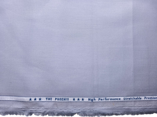 Arvind The Pheonix 100% Pure Cotton Premium Suiting Fabric (Light Grey, Plain)