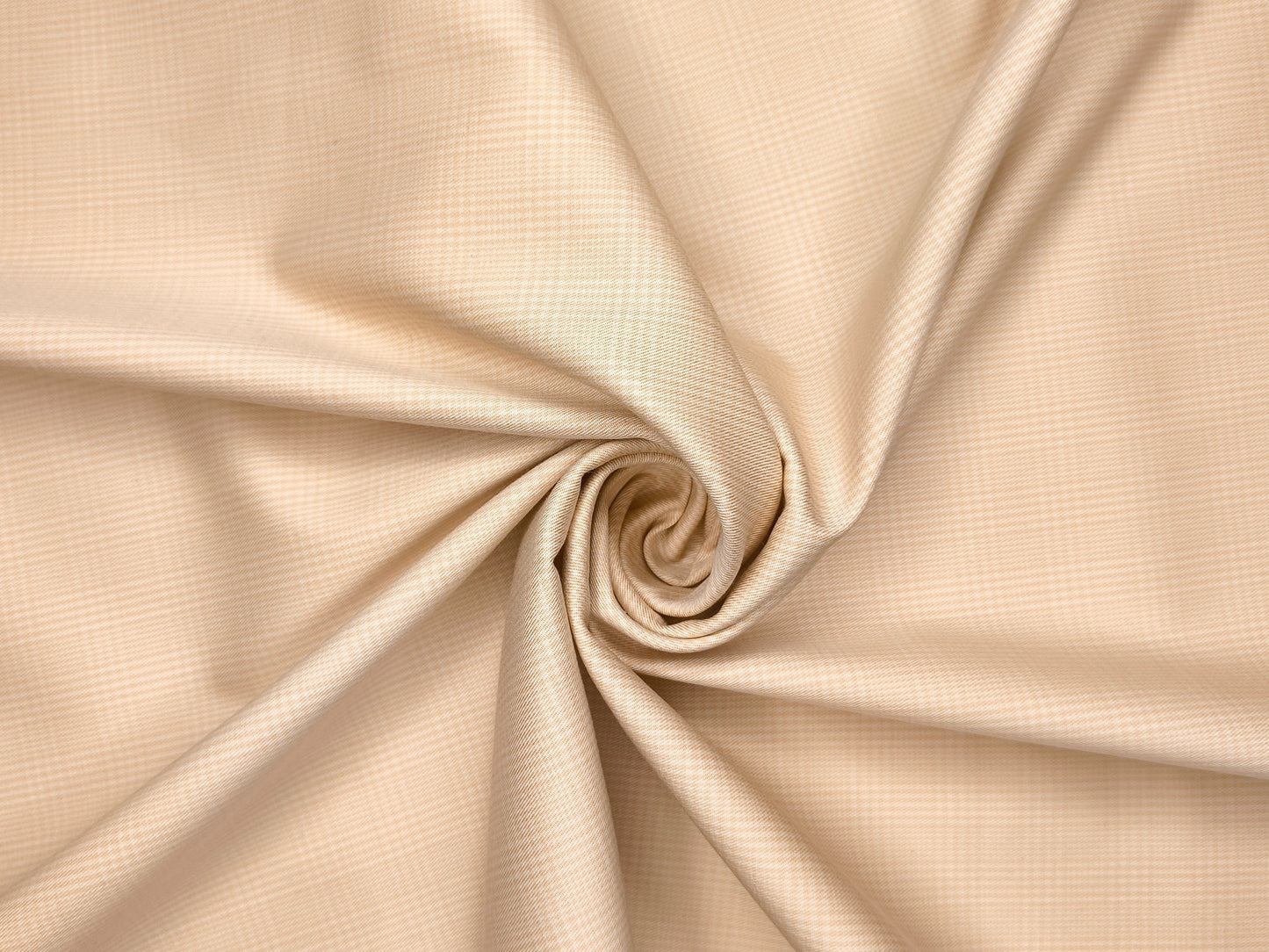 Arvind Tresca 2/60s Wrinkle Resistant 100% Pure Giza Cotton Suiting Fabric (Beige, Checks)