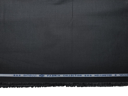 Arvind Tresca 2/60s Wrinkle Resistant 100% Pure Giza Cotton Suiting Fabric (Charcoal Grey, Micro Weave)