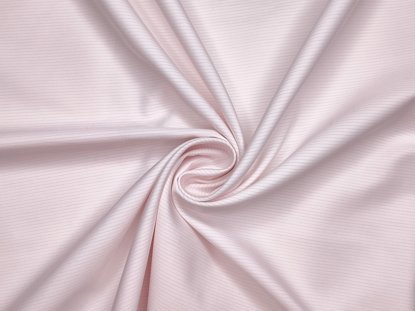 Vercelli Italy 2/140s Finest Supima Cotton Shirting Fabric (White & Light Pink, Stripes)